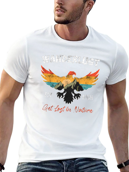 Wanderlust Eagle Graphic Tee - Fly High!