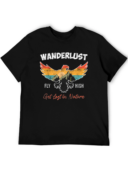 Wanderlust Eagle Graphic Tee - Fly High!