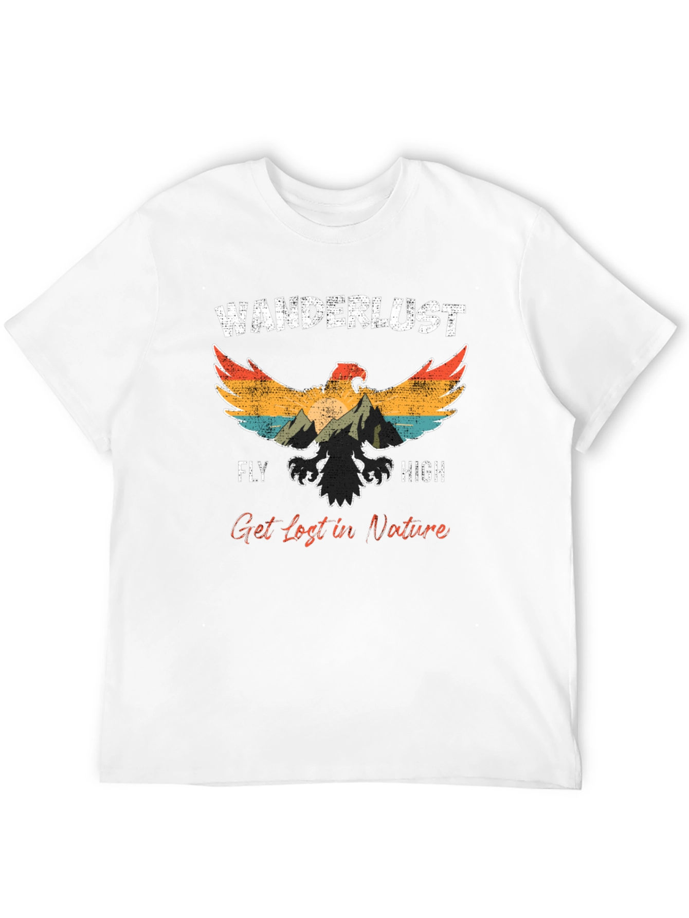 Wanderlust Eagle Graphic Tee - Fly High!