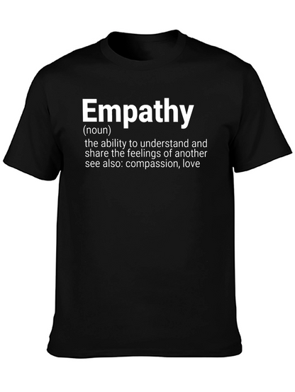 Empathy Definition Black T-Shirt