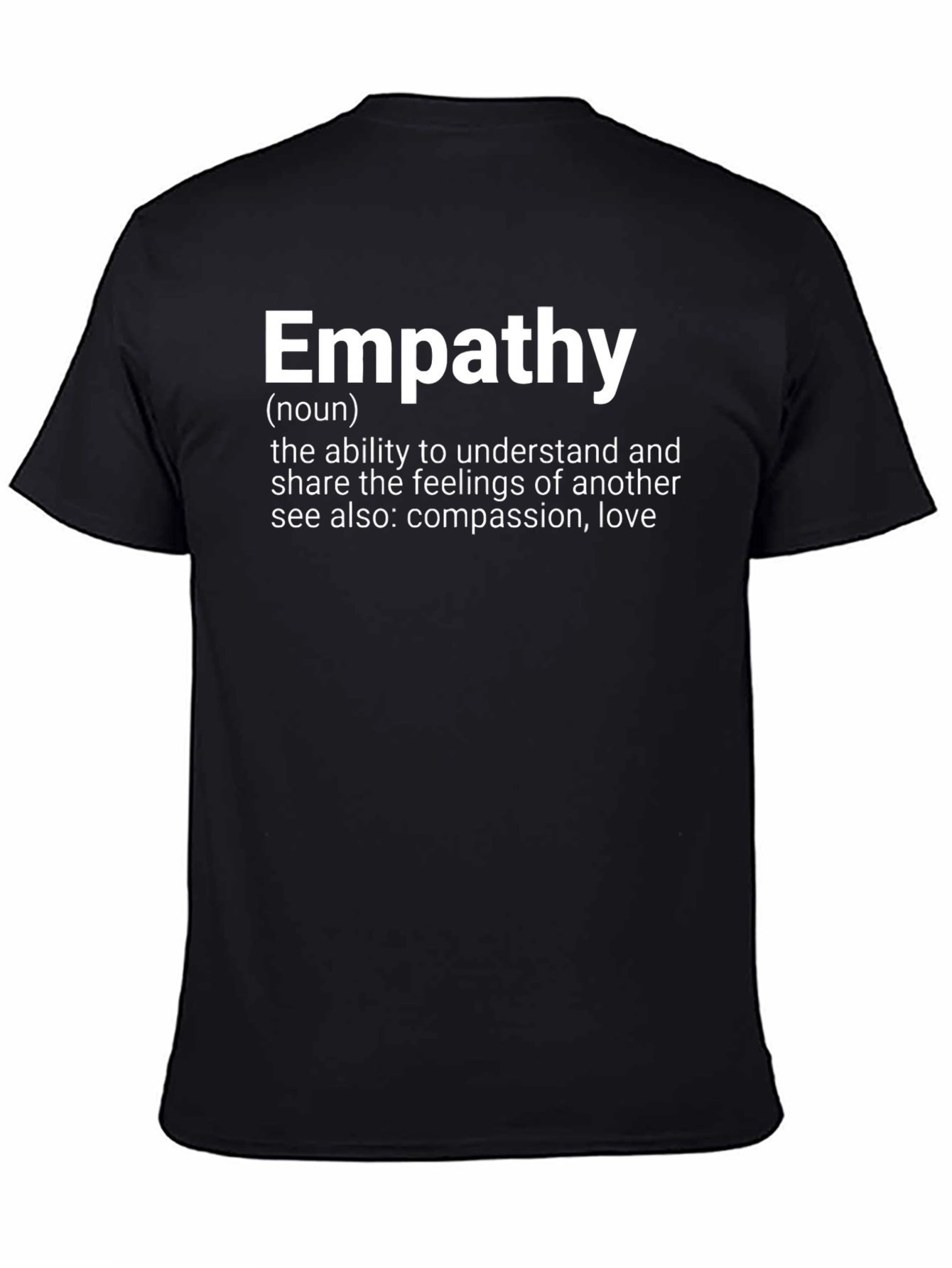 Empathy Definition Black T-Shirt