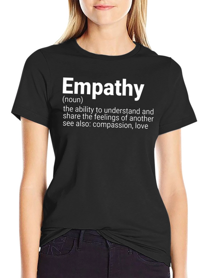Empathy Definition Black T-Shirt