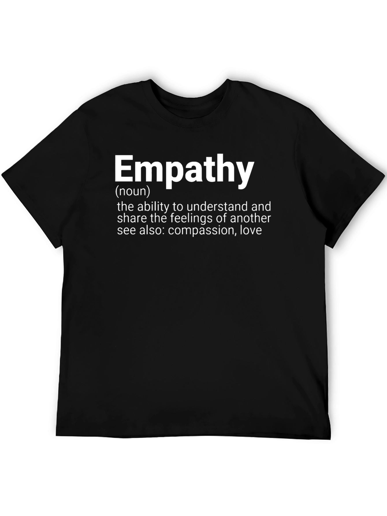 Empathy Definition Black T-Shirt