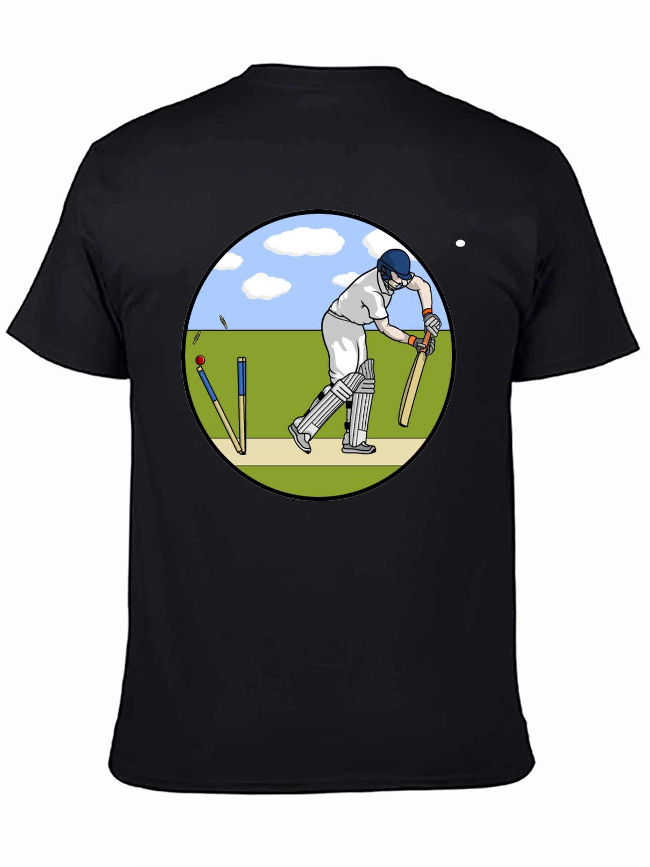 Cricket Player Graphic T-Shirt
