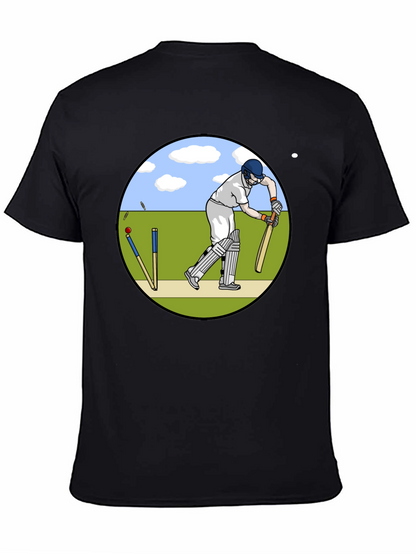 Cricket Player Graphic T-Shirt