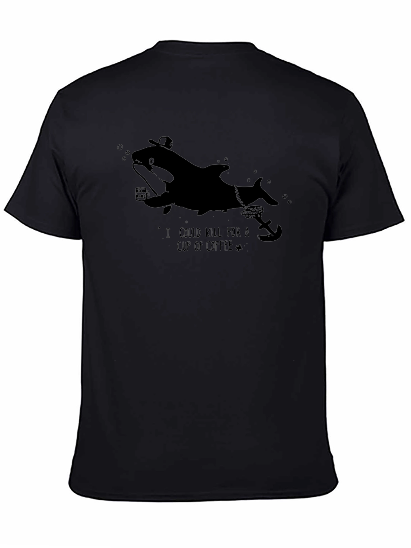 Orca Coffee Lover T-Shirt - Funny Nautical Tee