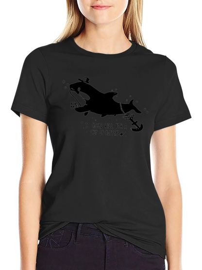 Orca Coffee Lover T-Shirt - Funny Nautical Tee