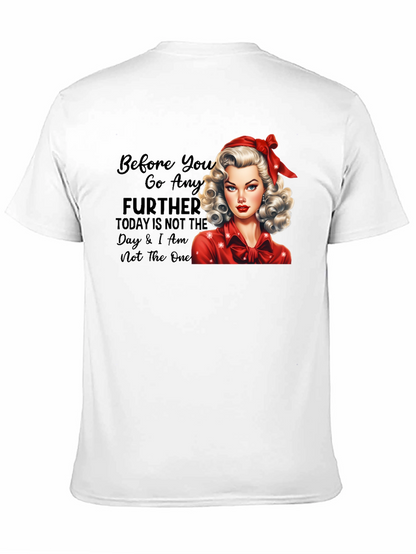 Retro Style Graphic Tee - Sassy Pin-Up Girl