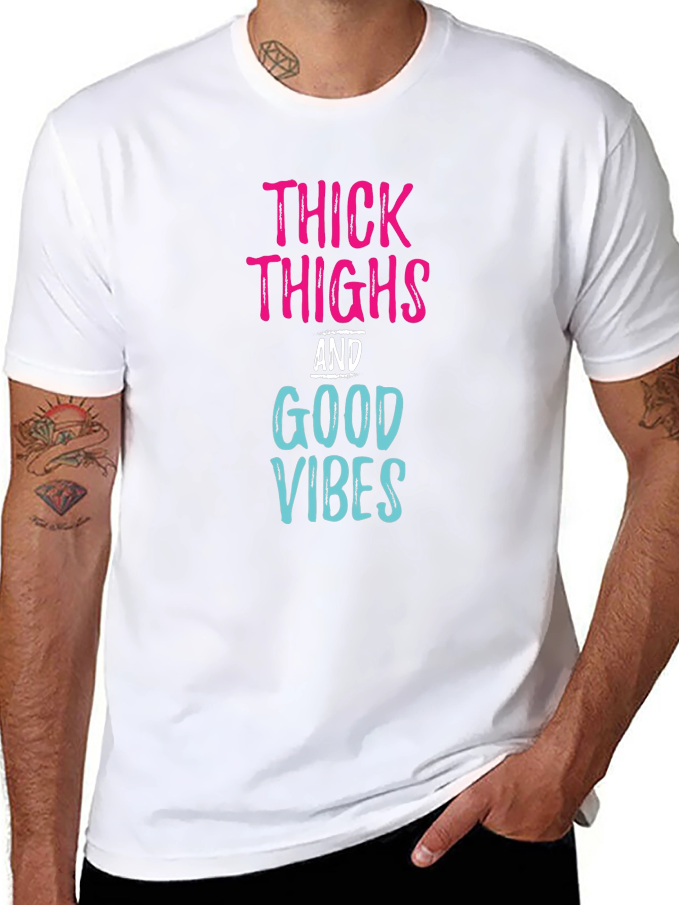 Thick Thighs Good Vibes Graphic Tee
