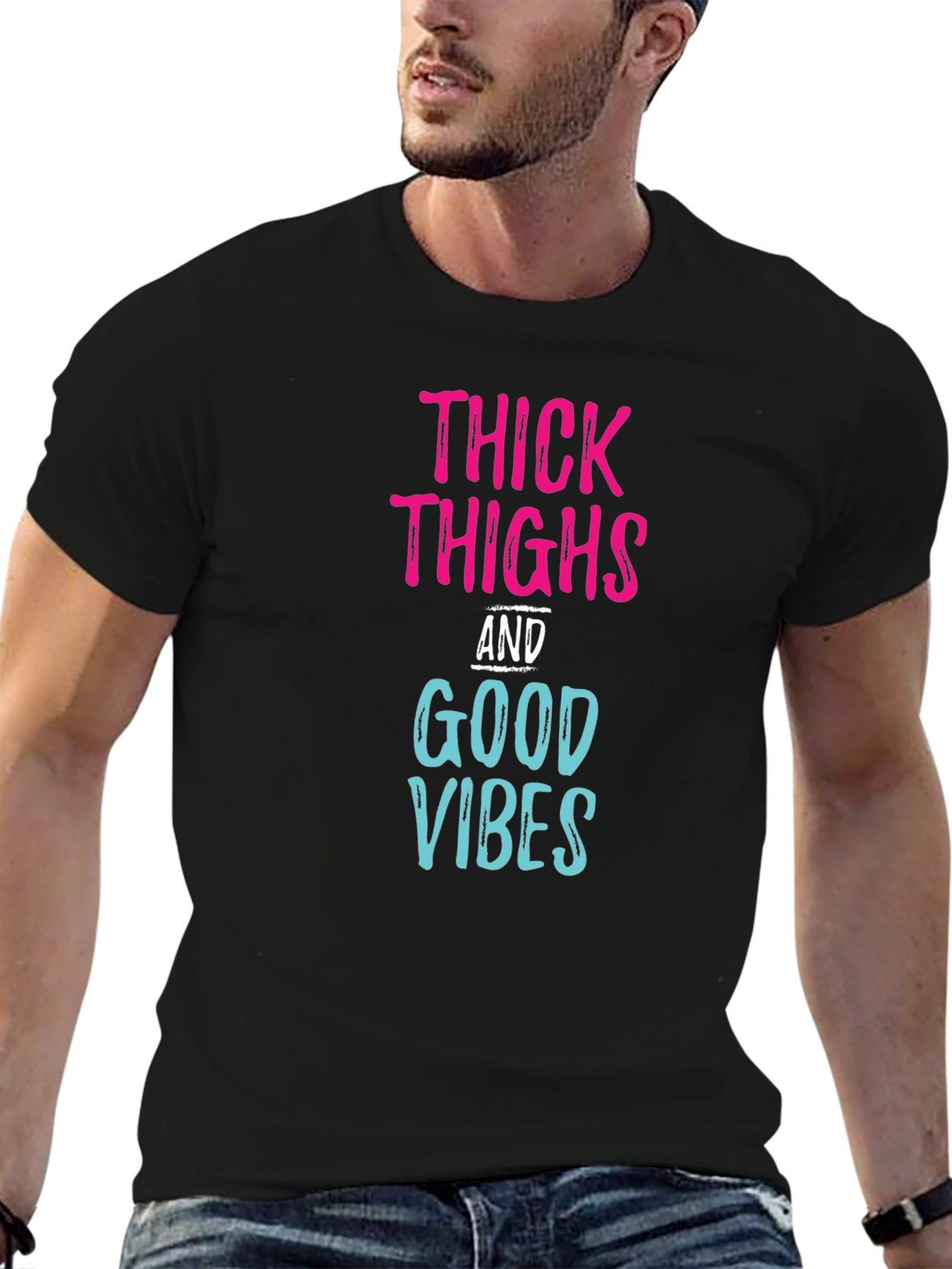 Thick Thighs Good Vibes Graphic Tee