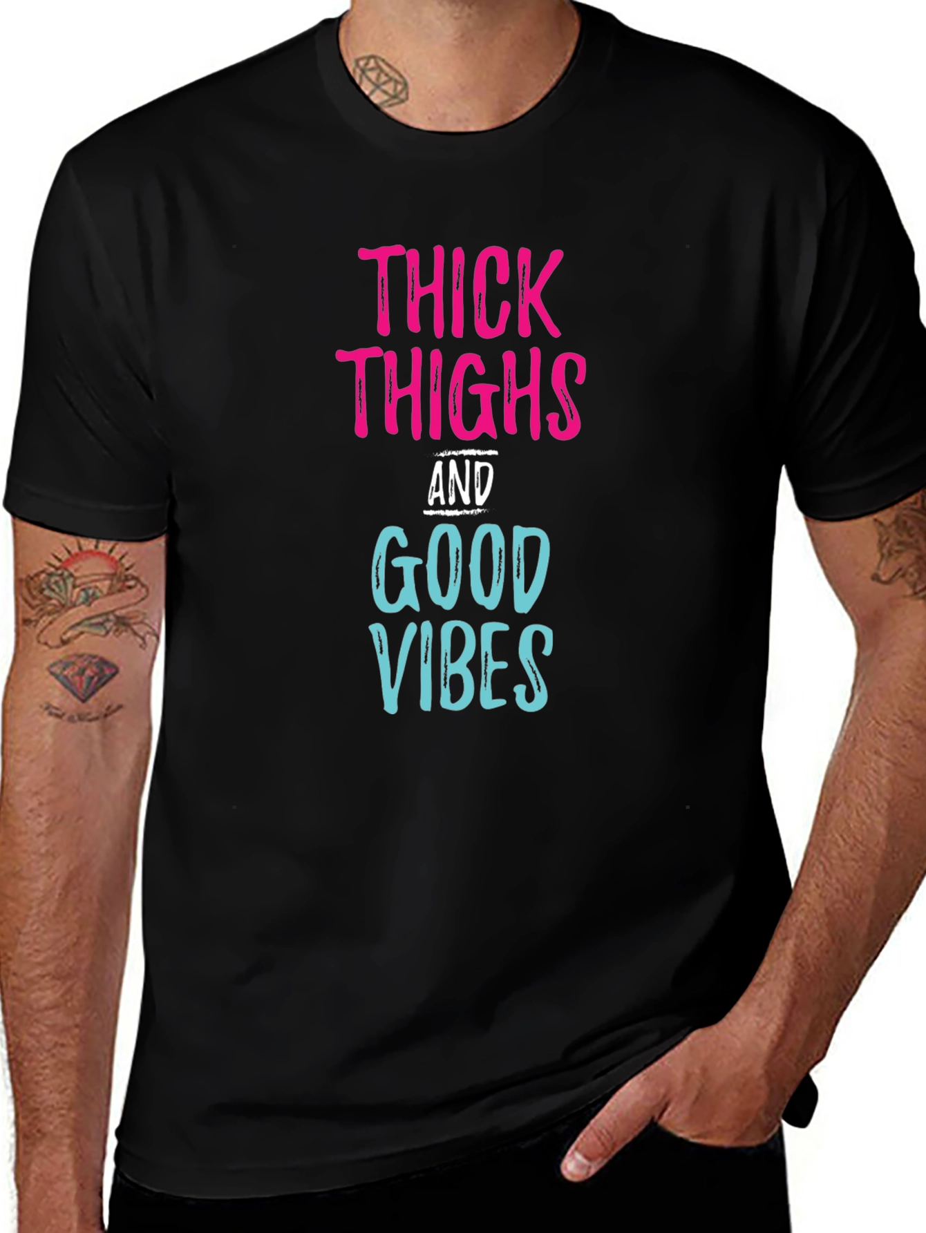 Thick Thighs Good Vibes Graphic Tee