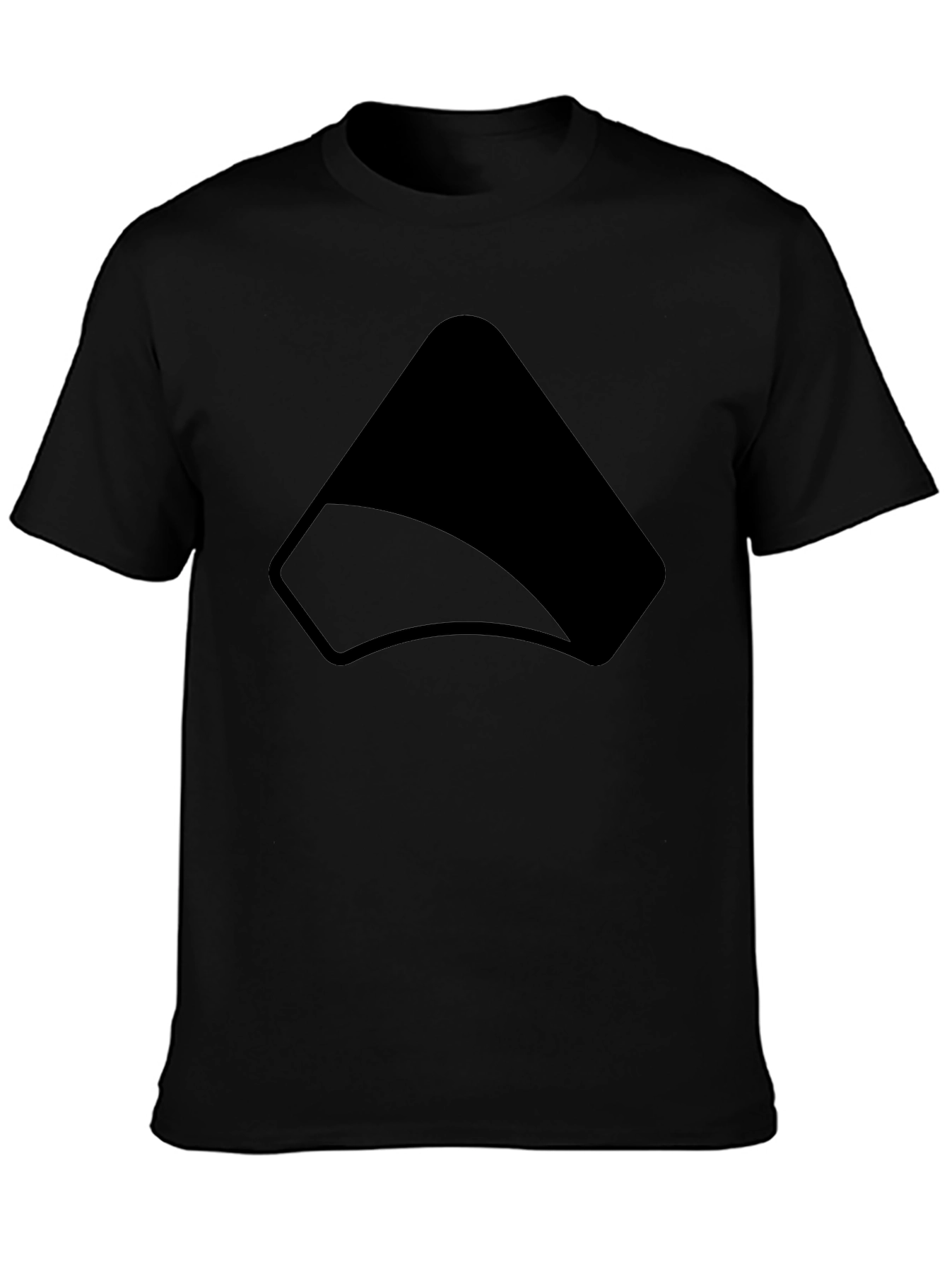 Modern Black Graphic Tee - Simple Style
