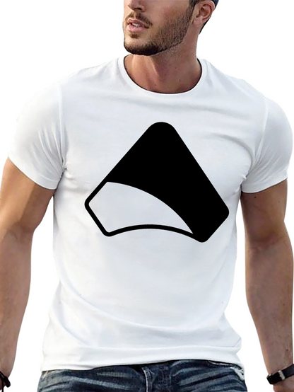 Modern Black Graphic Tee - Simple Style