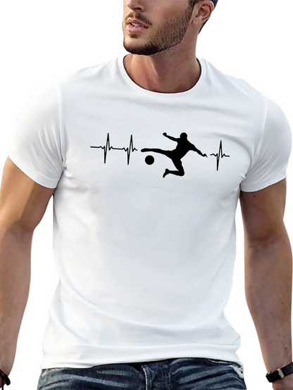 Soccer Heartbeat Graphic T-Shirt