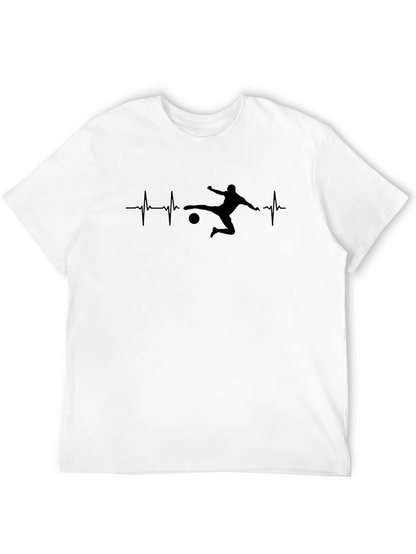 Soccer Heartbeat Graphic T-Shirt