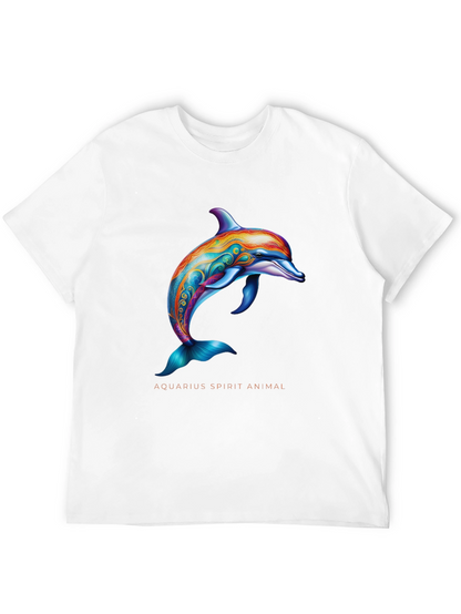 Aquarius Spirit Animal Dolphin Graphic T-Shirt