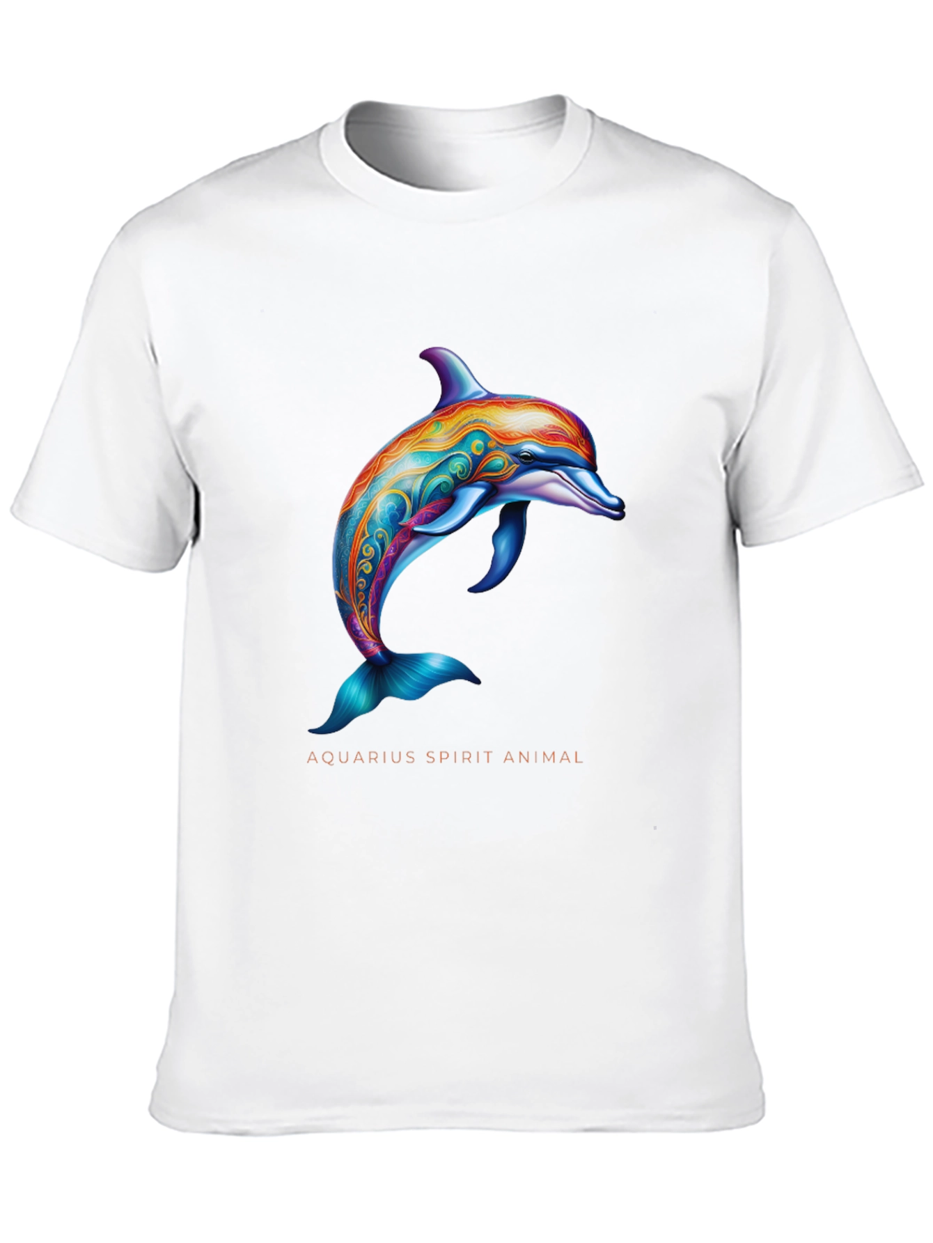 Aquarius Spirit Animal Dolphin Graphic T-Shirt