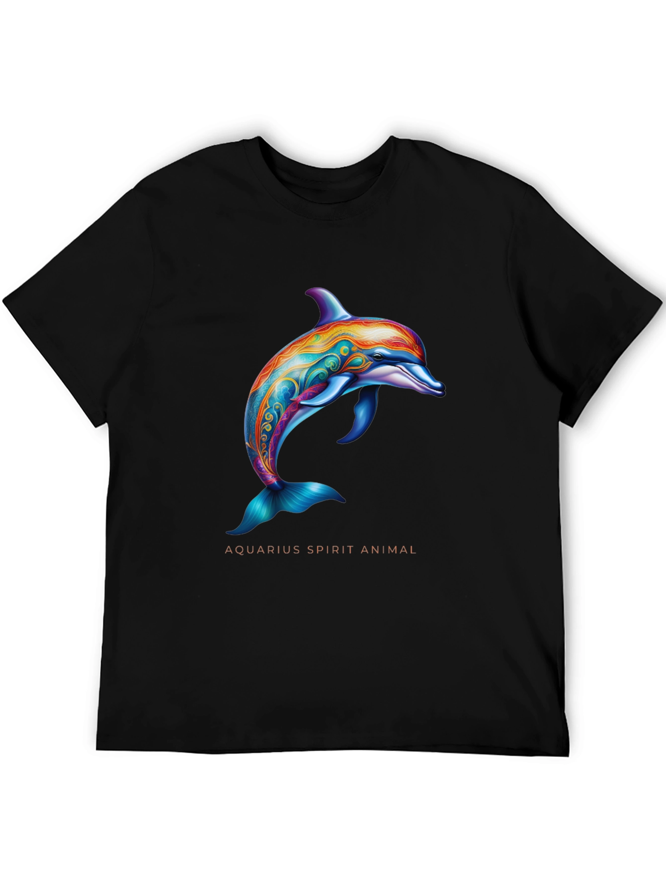 Aquarius Spirit Animal Dolphin Graphic T-Shirt