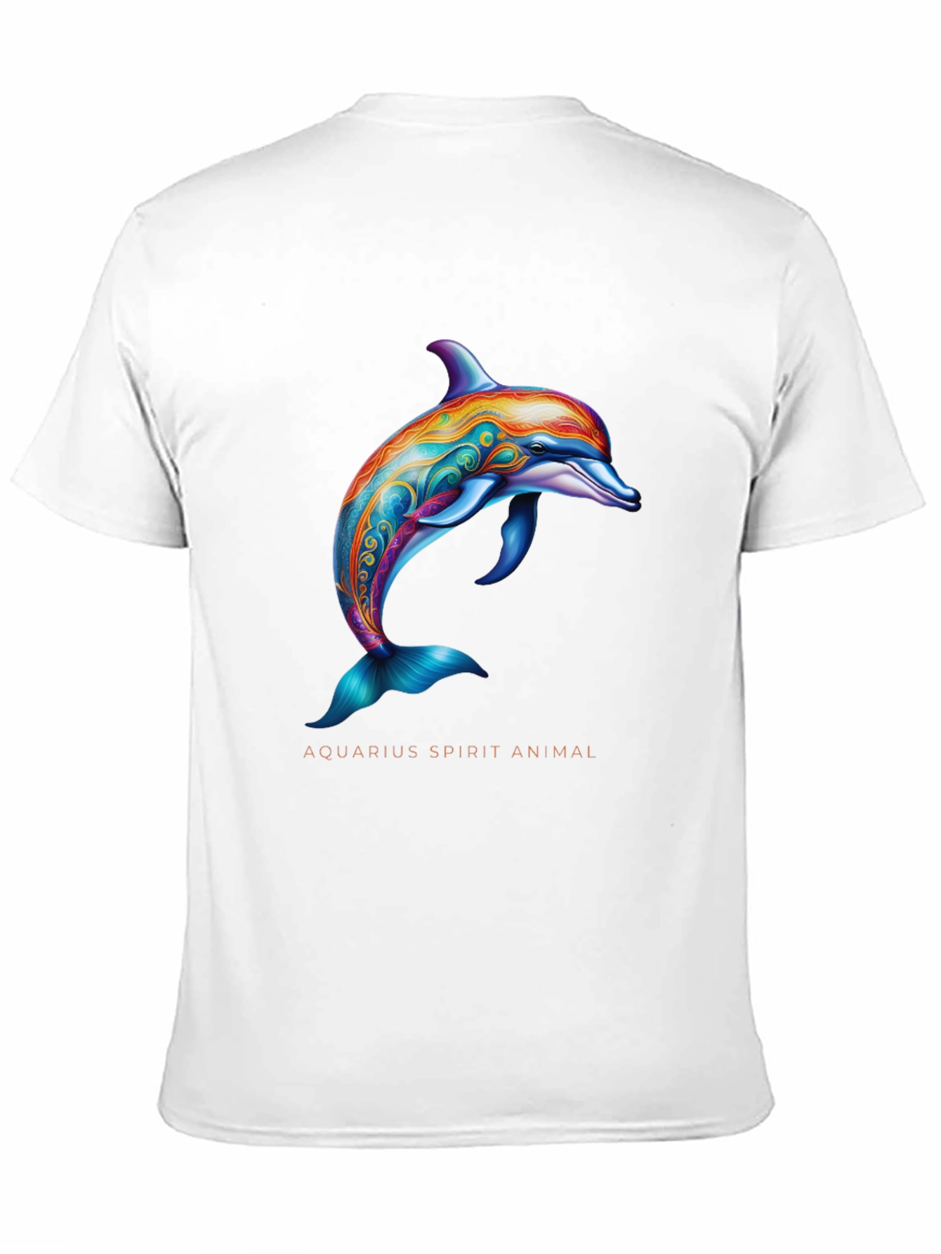 Aquarius Spirit Animal Dolphin Graphic T-Shirt