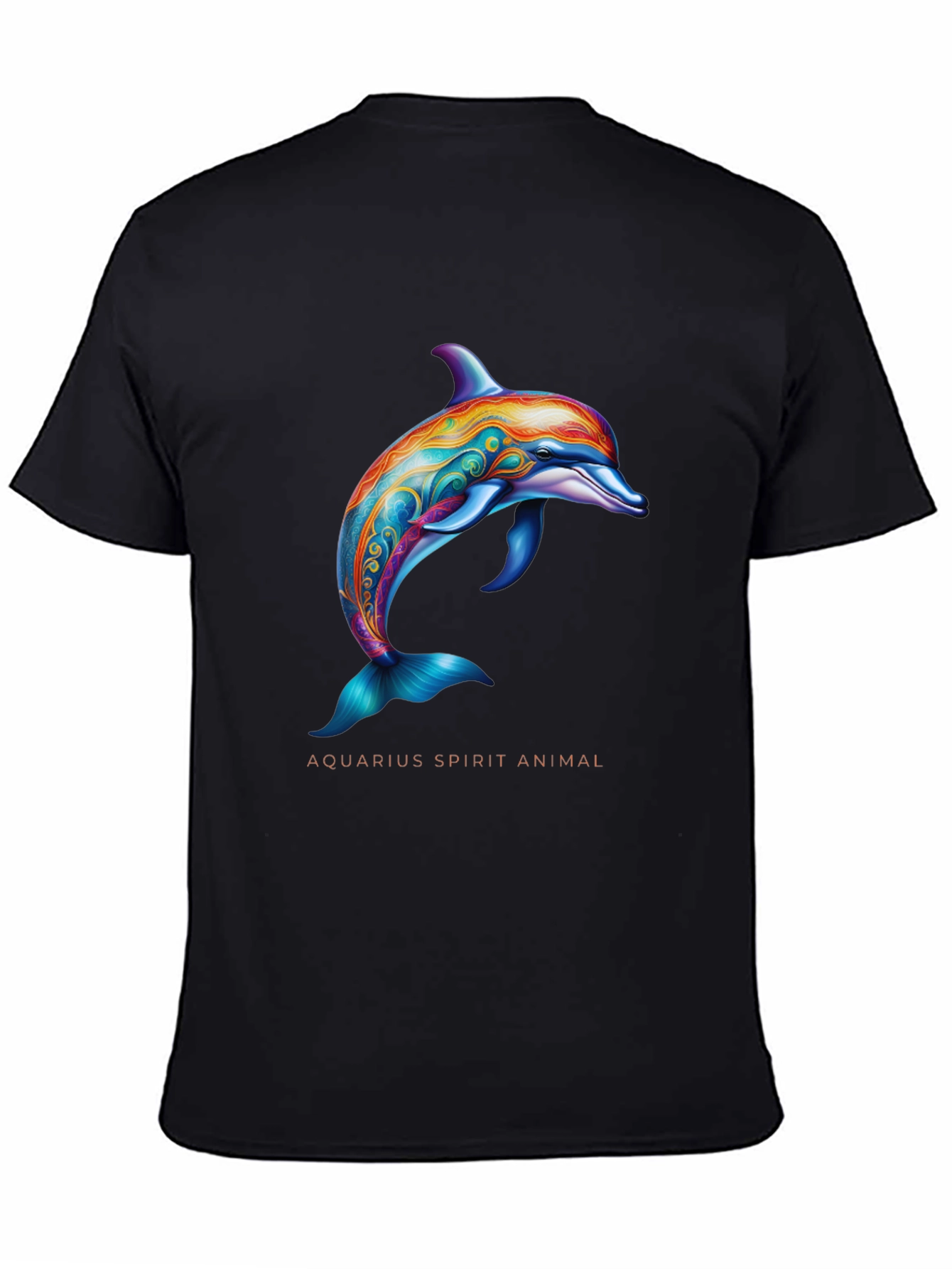 Aquarius Spirit Animal Dolphin Graphic T-Shirt