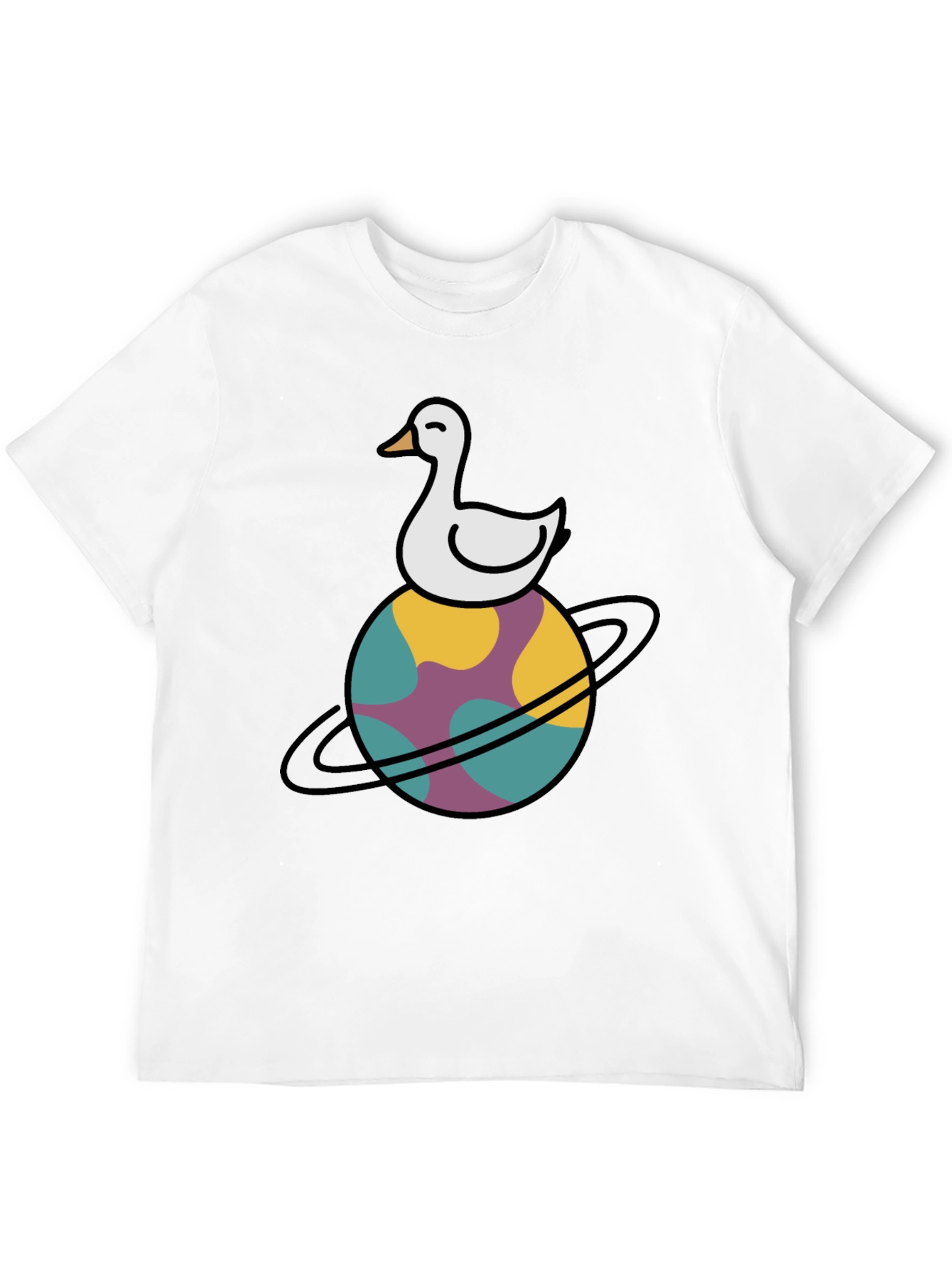 Duck Planet Tee - Quirky Graphic T-Shirt