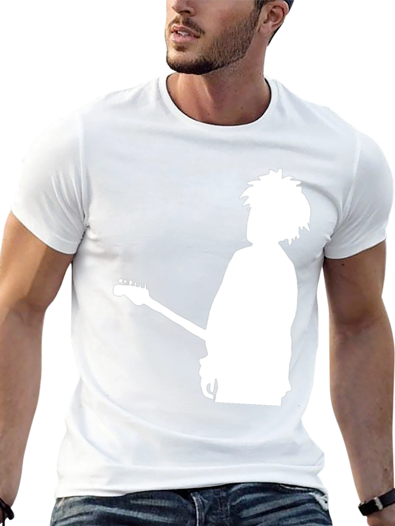 Silhouette Guitarist Graphic T-Shirt