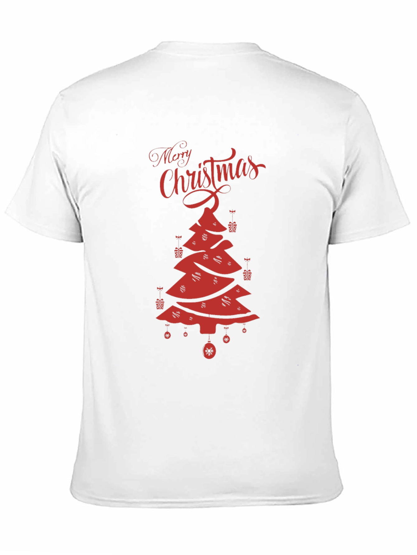 Festive Merry Christmas Tree Graphic Tee