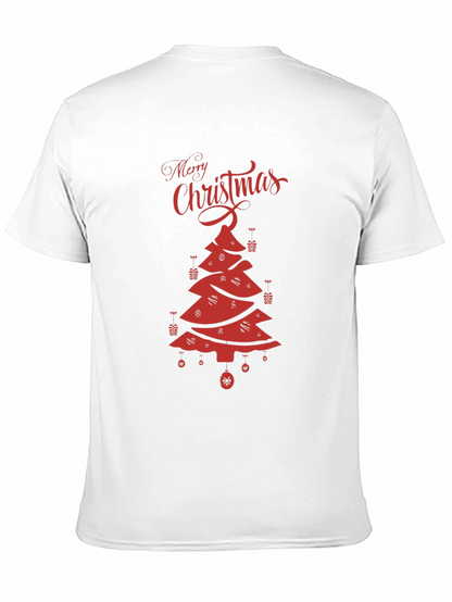 Festive Merry Christmas Tree Graphic Tee