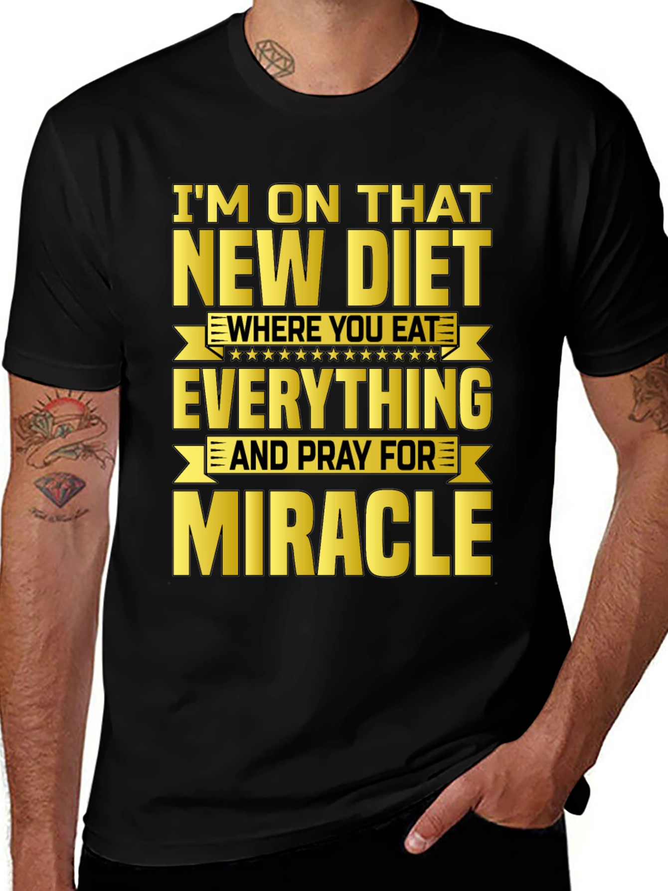 Funny Diet Graphic T-Shirt