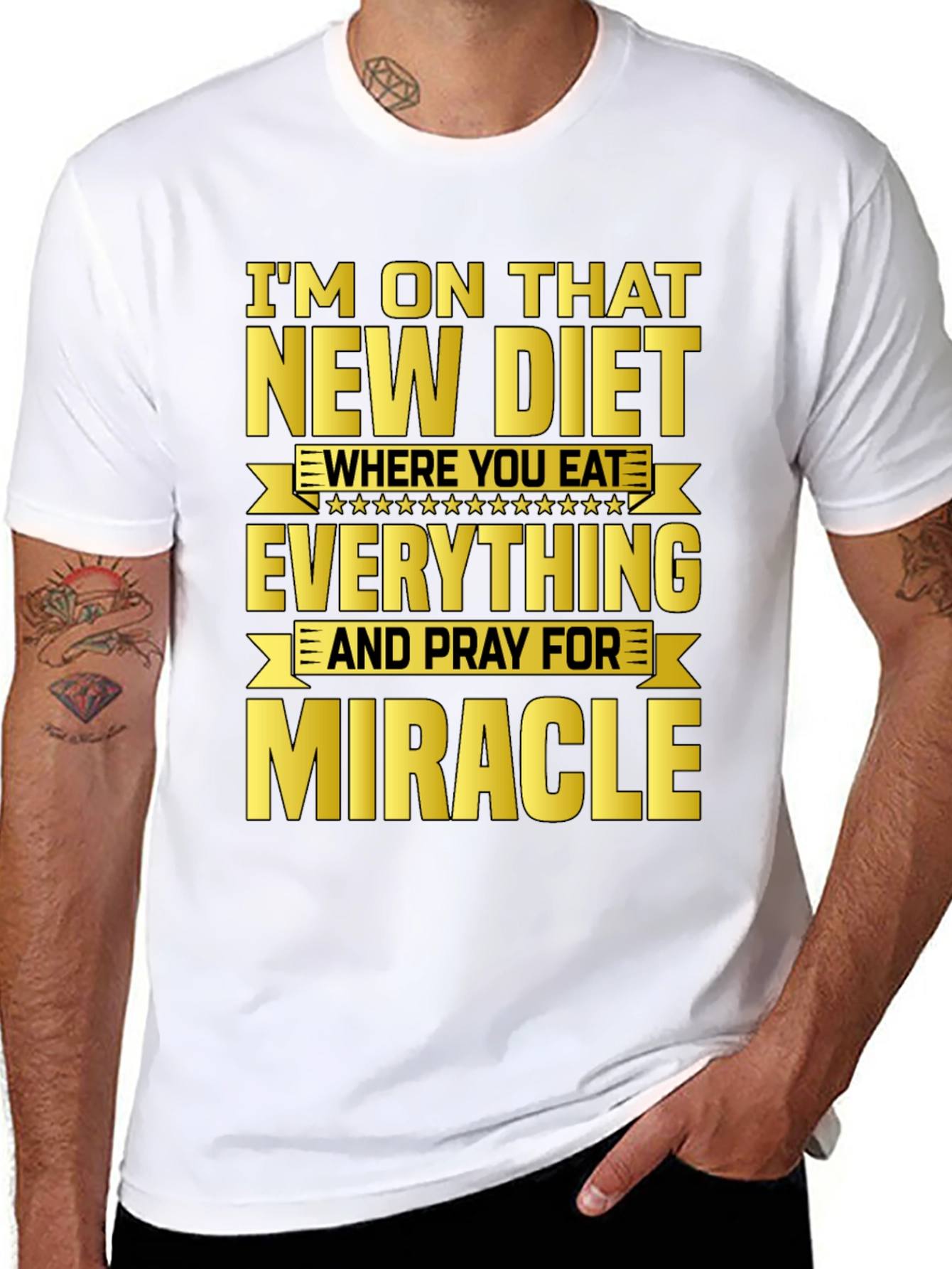 Funny Diet Graphic T-Shirt