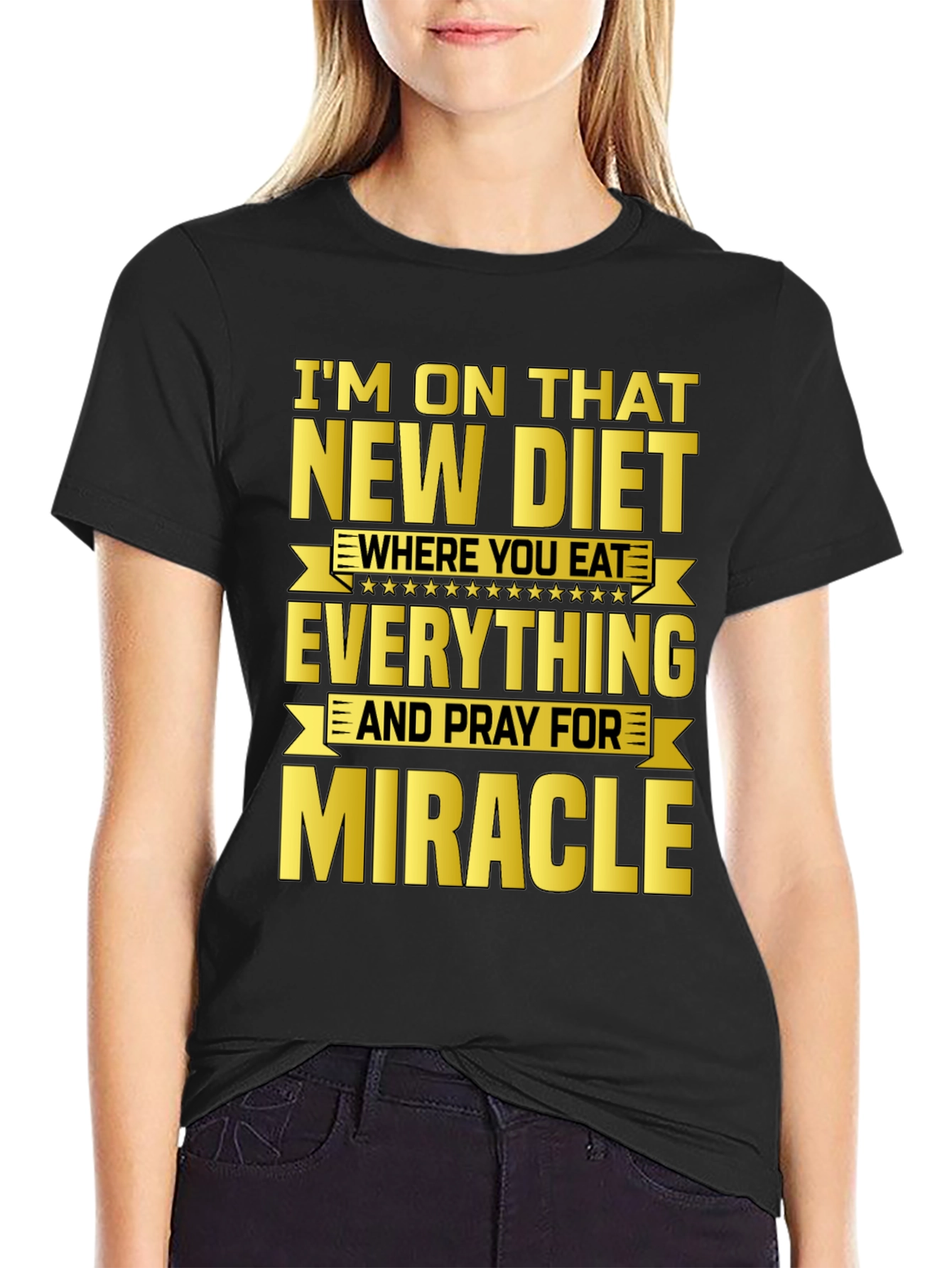 Funny Diet Graphic T-Shirt