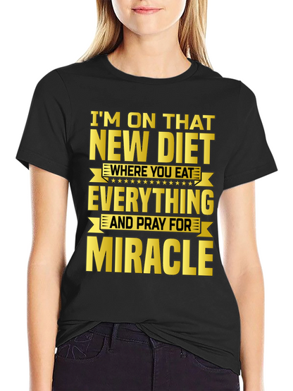 Funny Diet Graphic T-Shirt