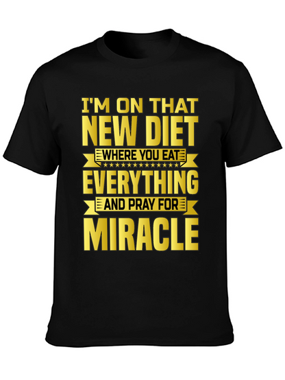 Funny Diet Graphic T-Shirt