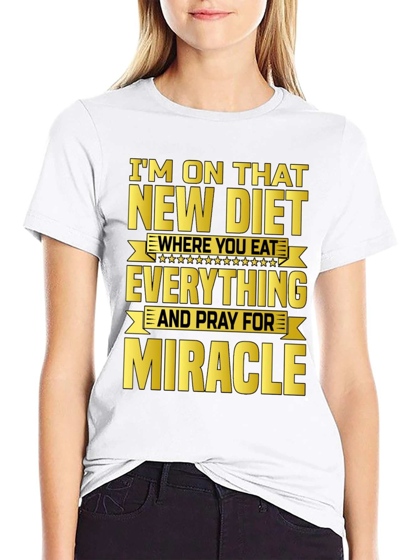 Funny Diet Graphic T-Shirt