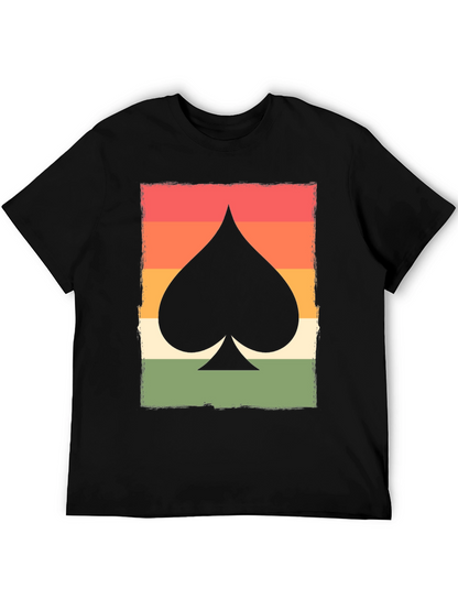 Retro Spade Card Graphic T-Shirt - Unisex
