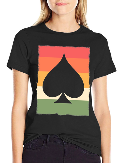 Retro Spade Card Graphic T-Shirt - Unisex