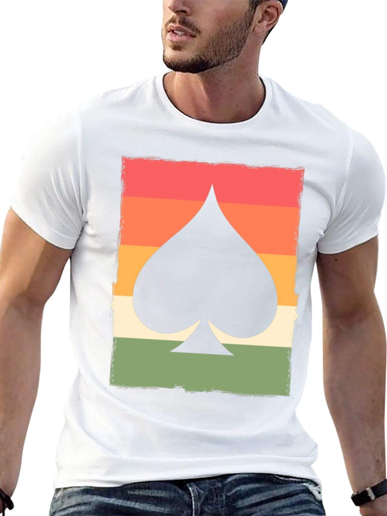 Retro Spade Card Graphic T-Shirt - Unisex