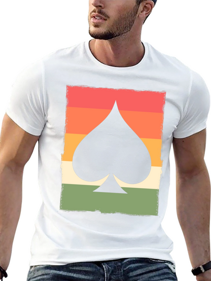 Retro Spade Card Graphic T-Shirt - Unisex