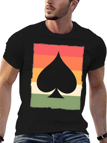 Retro Spade Card Graphic T-Shirt - Unisex