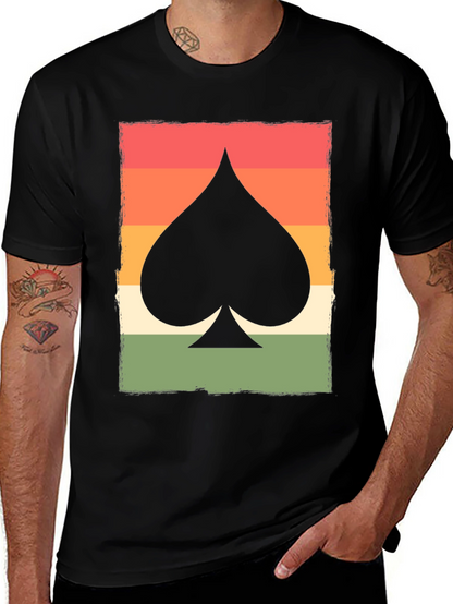 Retro Spade Card Graphic T-Shirt - Unisex