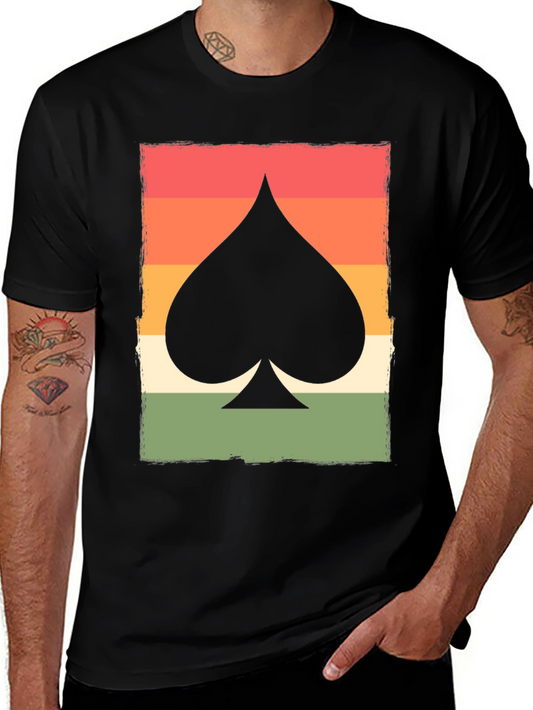 Retro Spade Card Graphic T-Shirt - Unisex