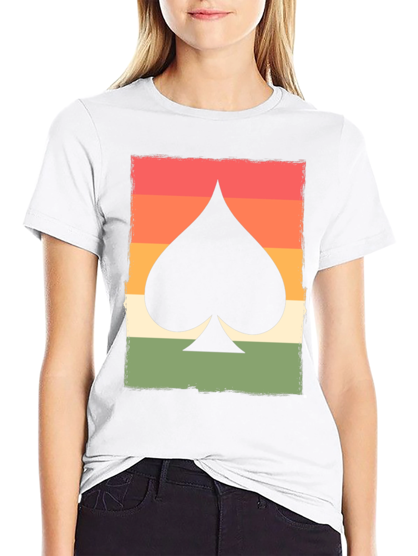 Retro Spade Card Graphic T-Shirt - Unisex