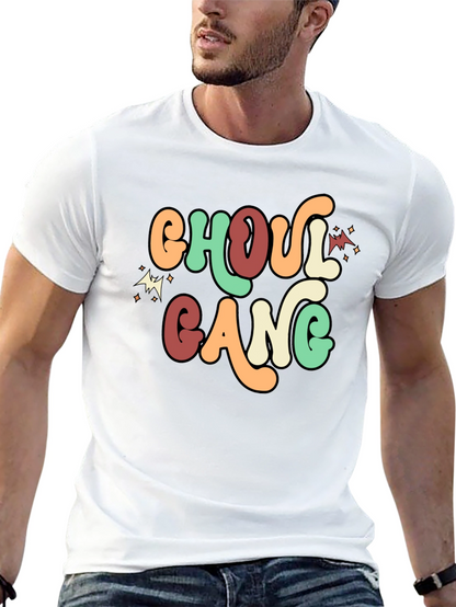 Ghoul Gang Retro Graphic Tee - Halloween Fun