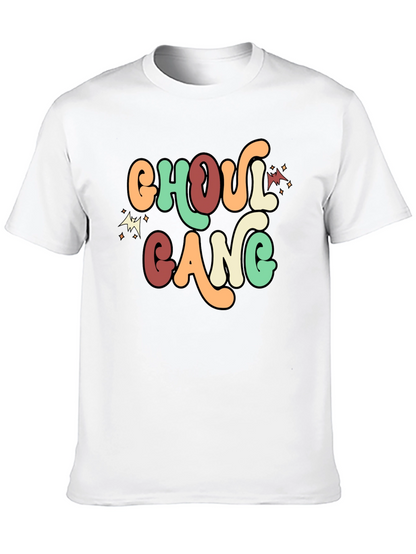Ghoul Gang Retro Graphic Tee - Halloween Fun