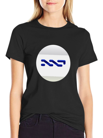 Modern Black Tee with Abstract Logo