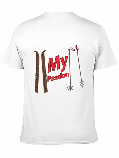 Skiing Passion Graphic T-Shirt