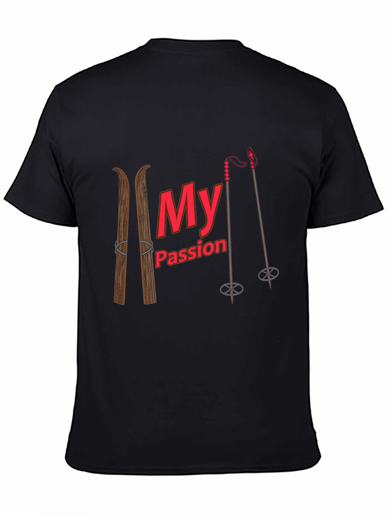 Skiing Passion Graphic T-Shirt