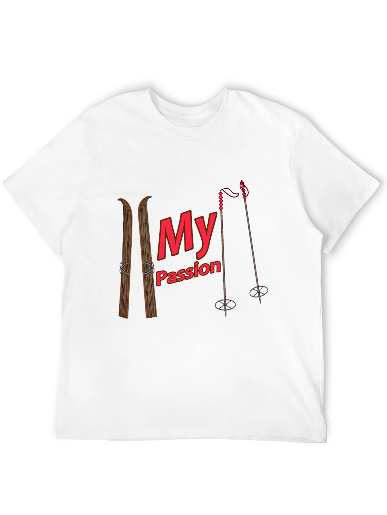 Skiing Passion Graphic T-Shirt