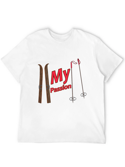 Skiing Passion Graphic T-Shirt