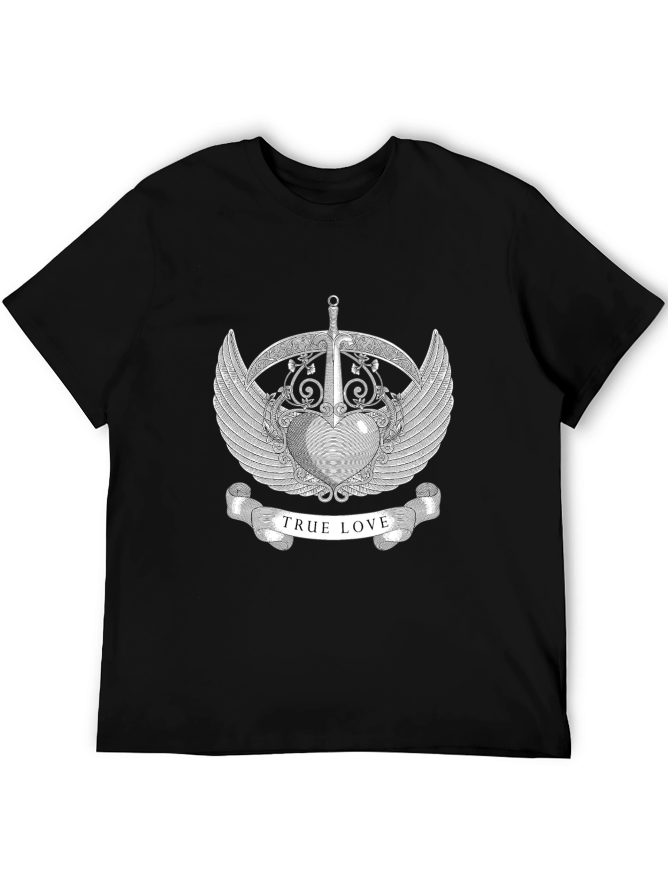 True Love Graphic Tee - Black